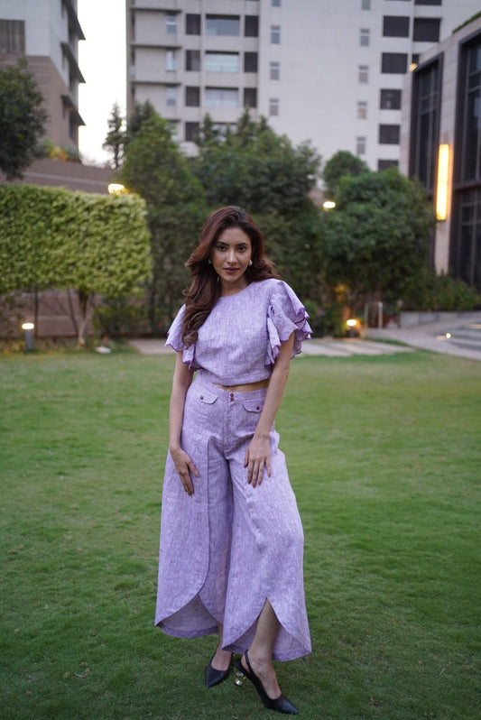 Fanatic Linen Crop Top