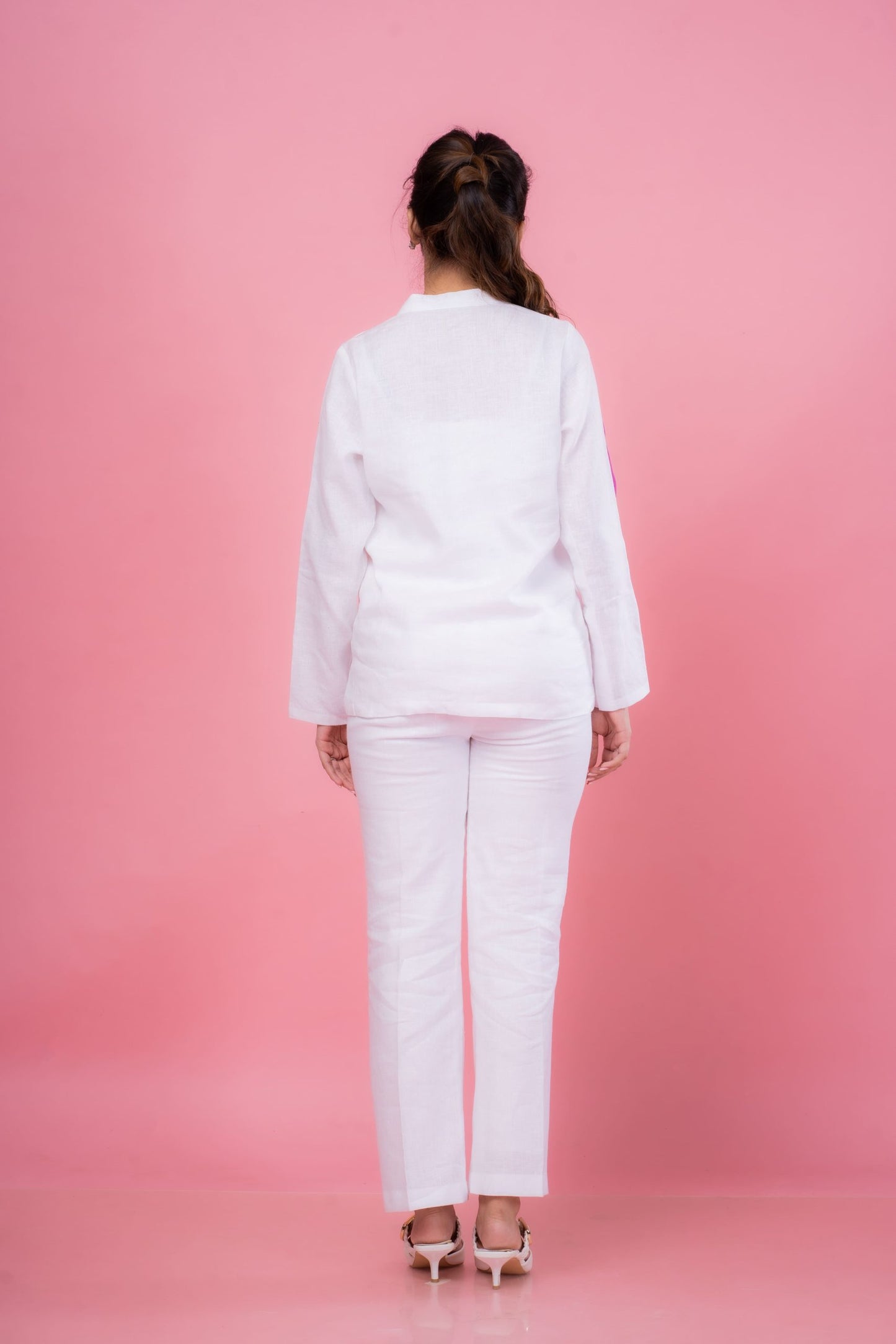 Linen striped co-ord set women India