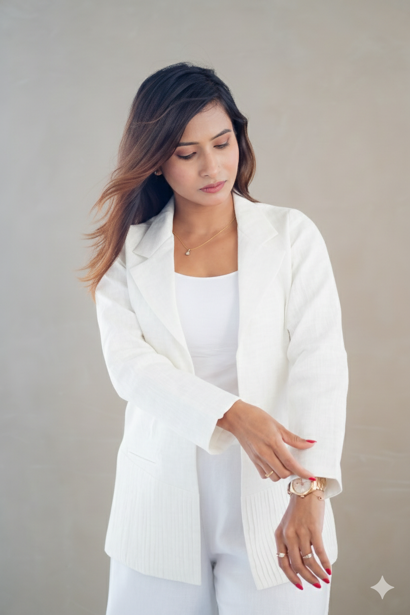 Boss Up Pleated Blazer