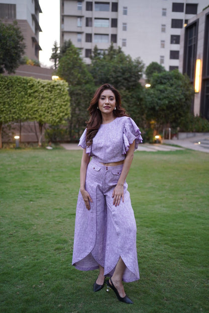 Fanatic Linen Crop Top