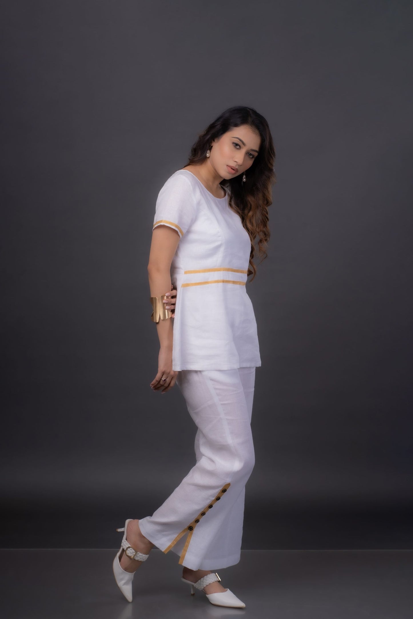 Golden Hour Glamour Co-ord Set for Women – Party & Formal Wear Outfit