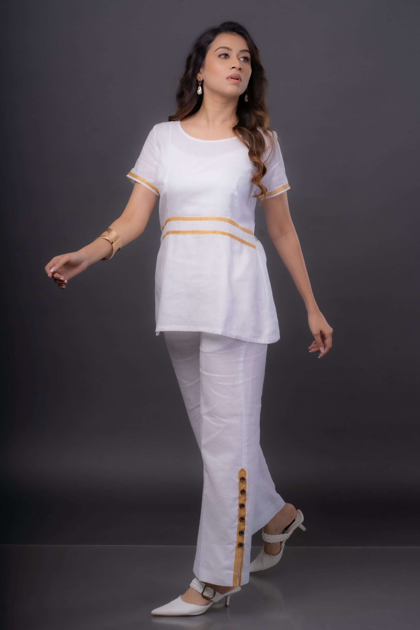 Golden Hour Glamour Co-ord Set for Women – Party & Formal Wear Outfit