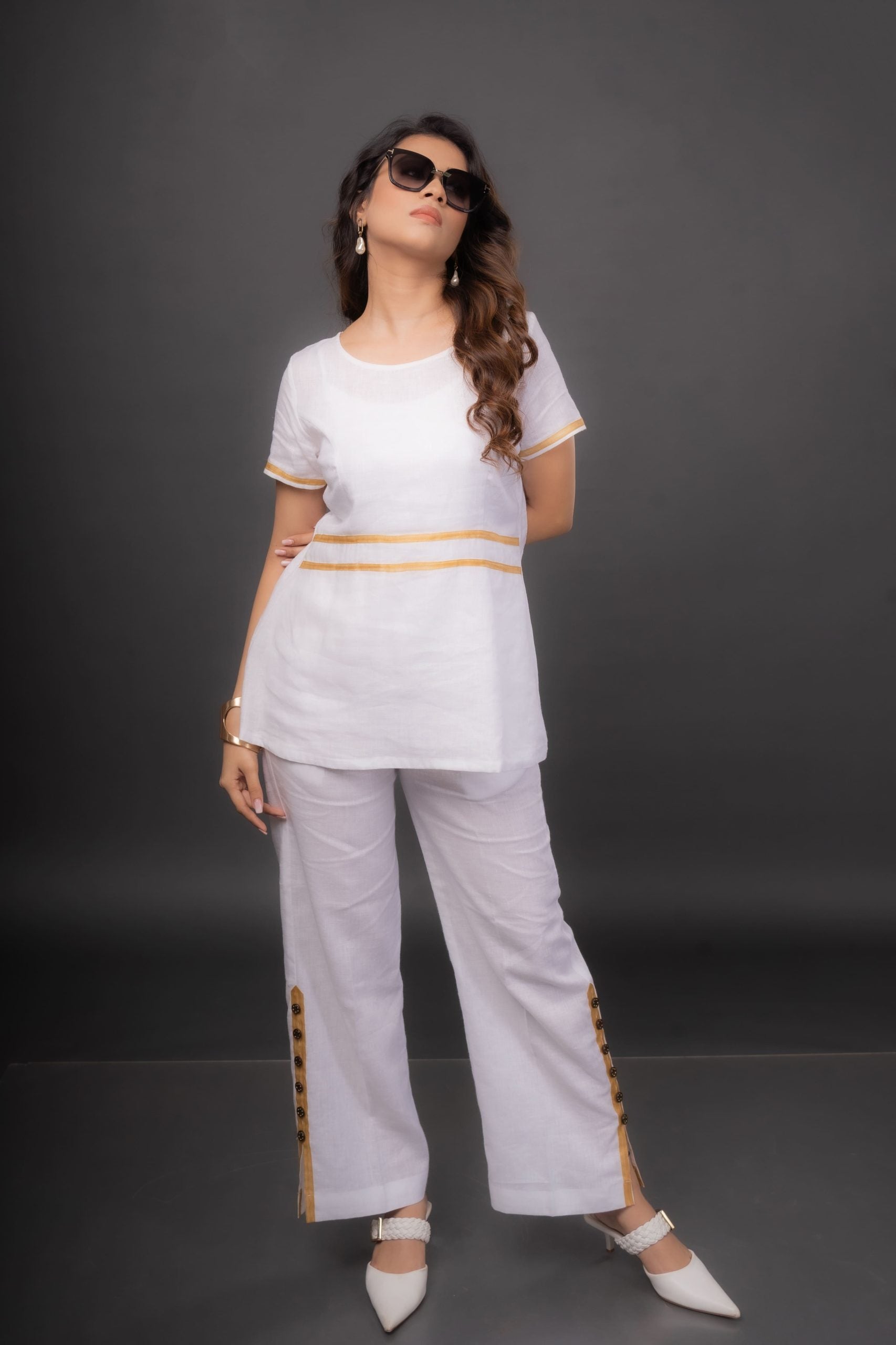 Golden Hour Glamour Co-ord Set for Women – Party & Formal Wear Outfit