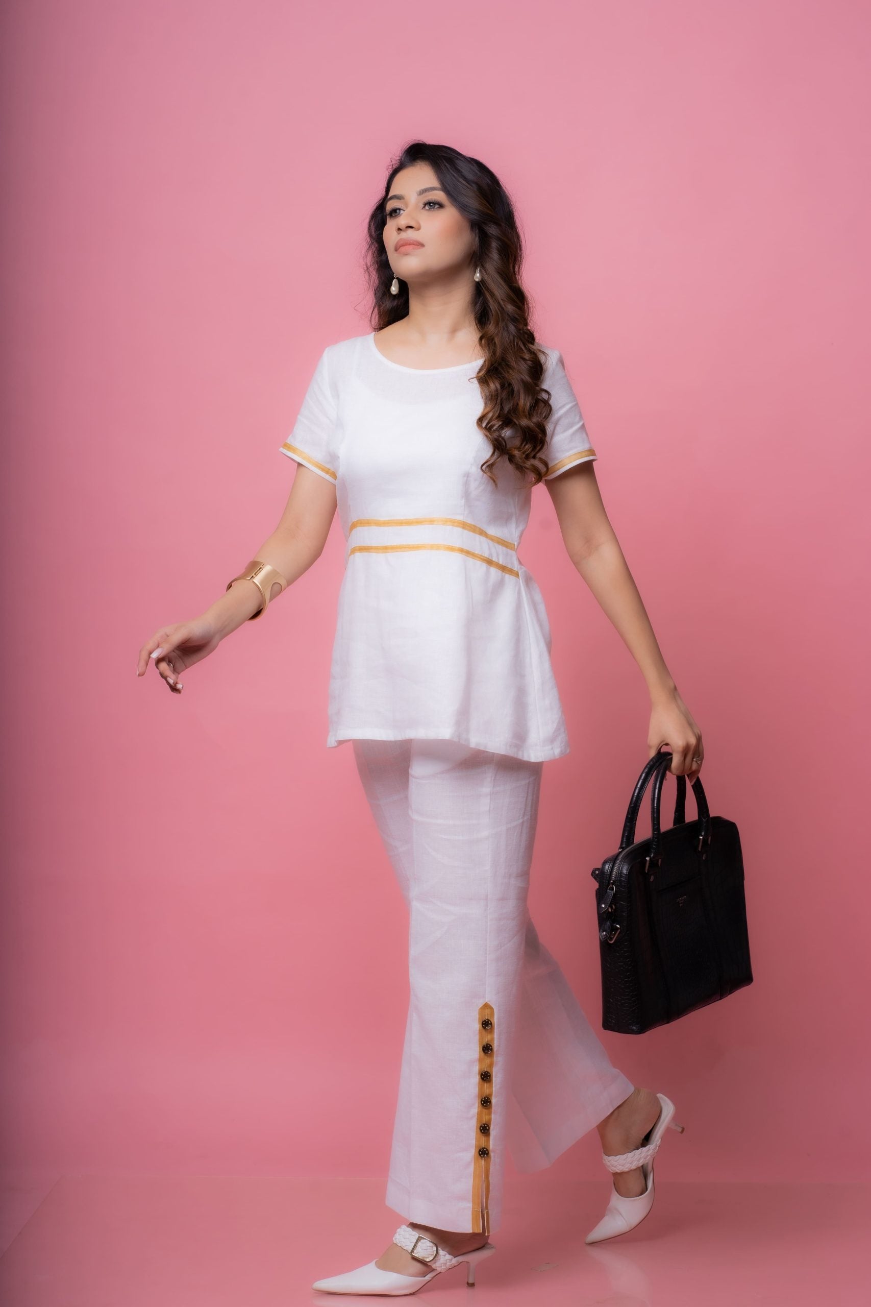 Golden Hour Glamour Co-ord Set for Women – Party & Formal Wear Outfit