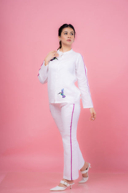 Striped Flamingo Co-ord Set