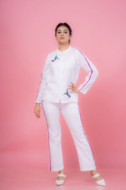 Striped Flamingo Co-ord Set