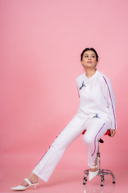 Striped Flamingo Co-ord Set