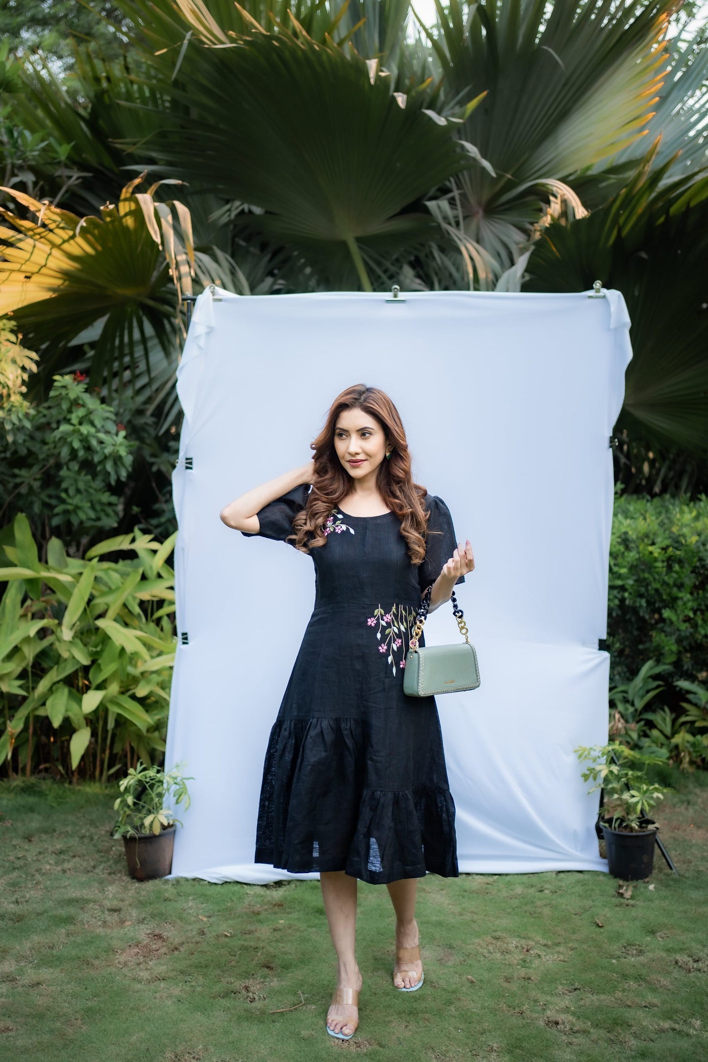 Floral one-piece for women in mini dress