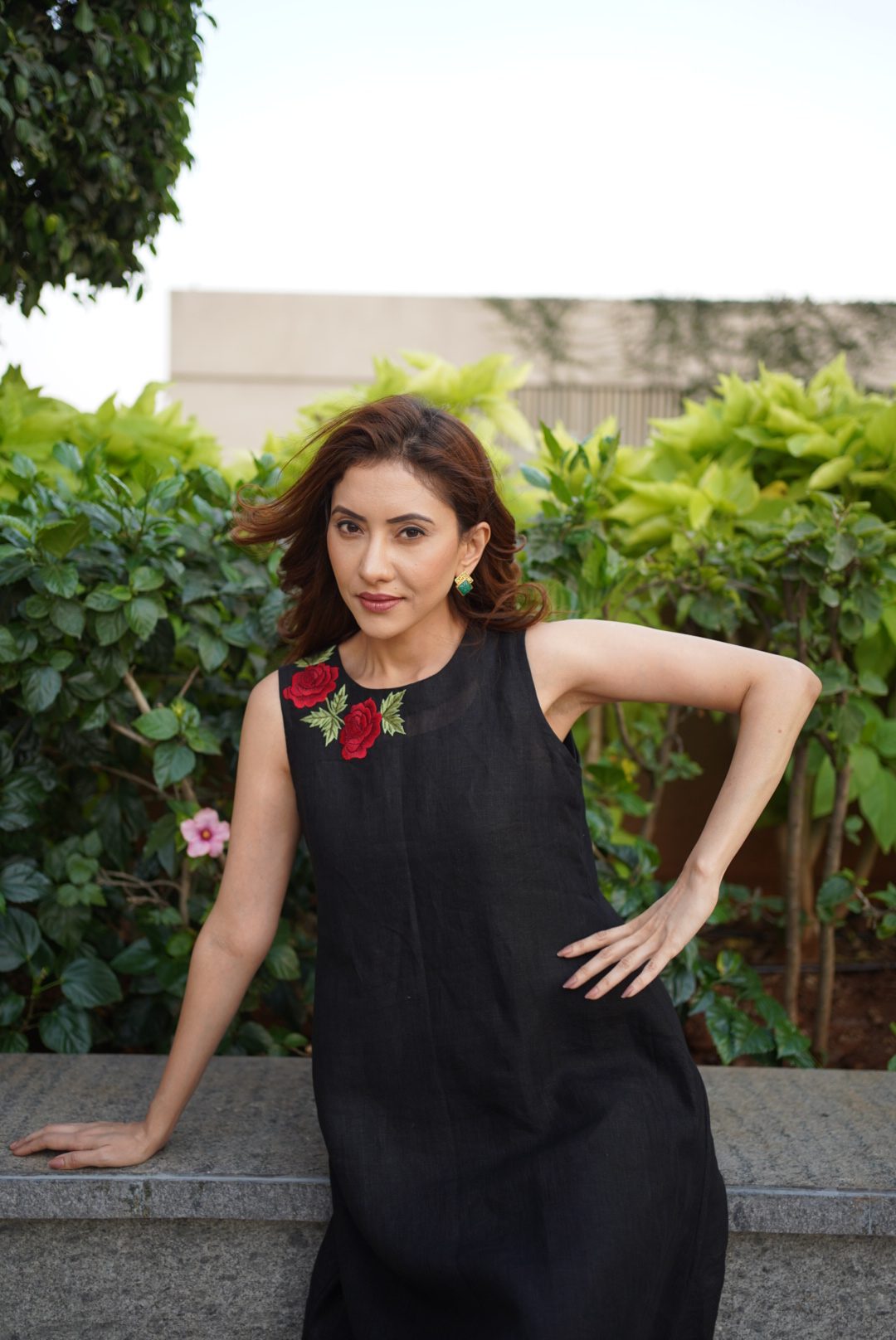 Victoria Linen Dress in premium white pure linen for women