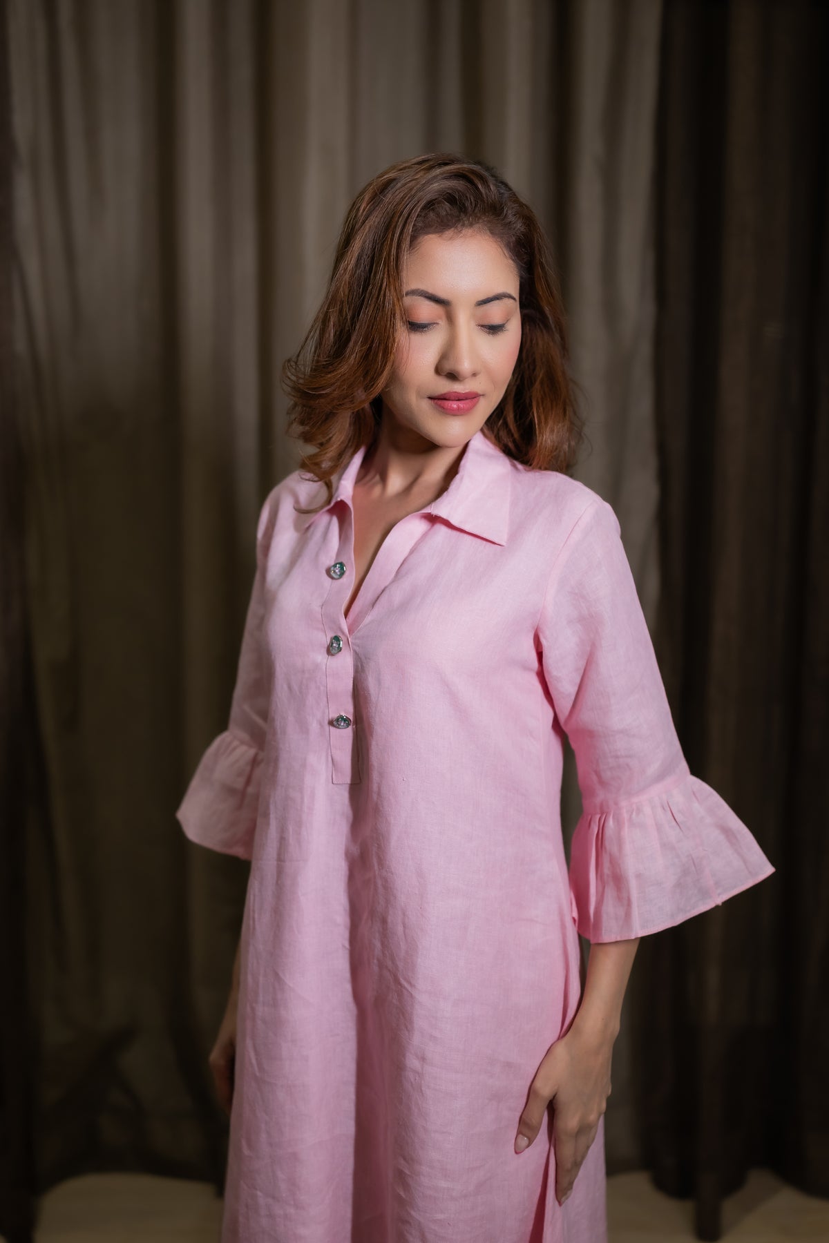 Twirl Linen One Piece