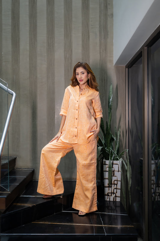 Mandarin Linen Pants