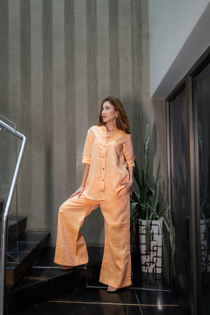 Mandarin Linen Pants