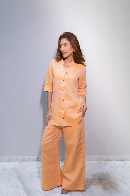 Mandarin Linen Co-Ord Set