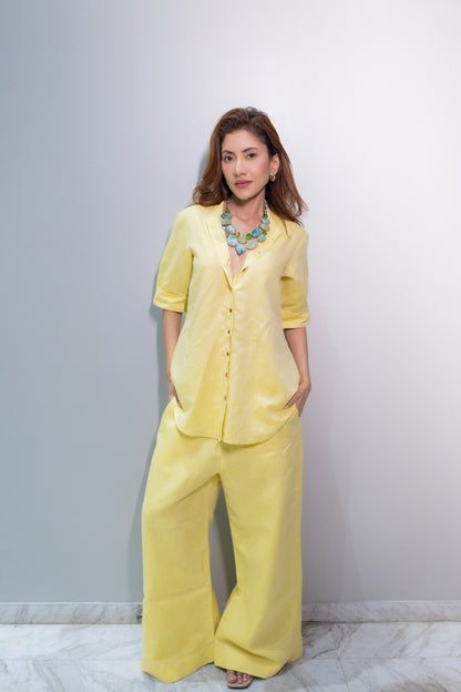 Mandarin Linen Pants