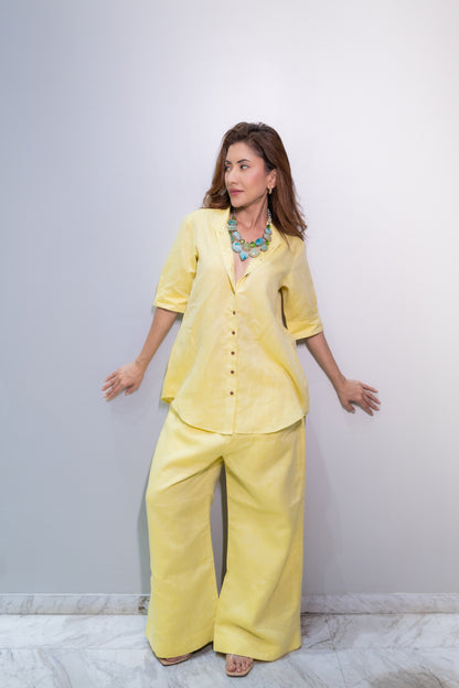 Mandarin Linen Pants