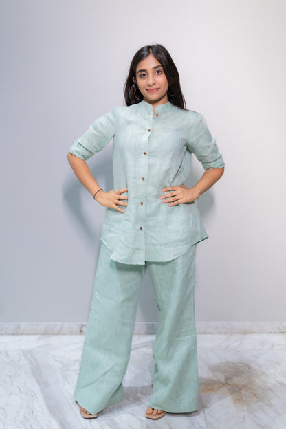 Mandarin Linen Pants