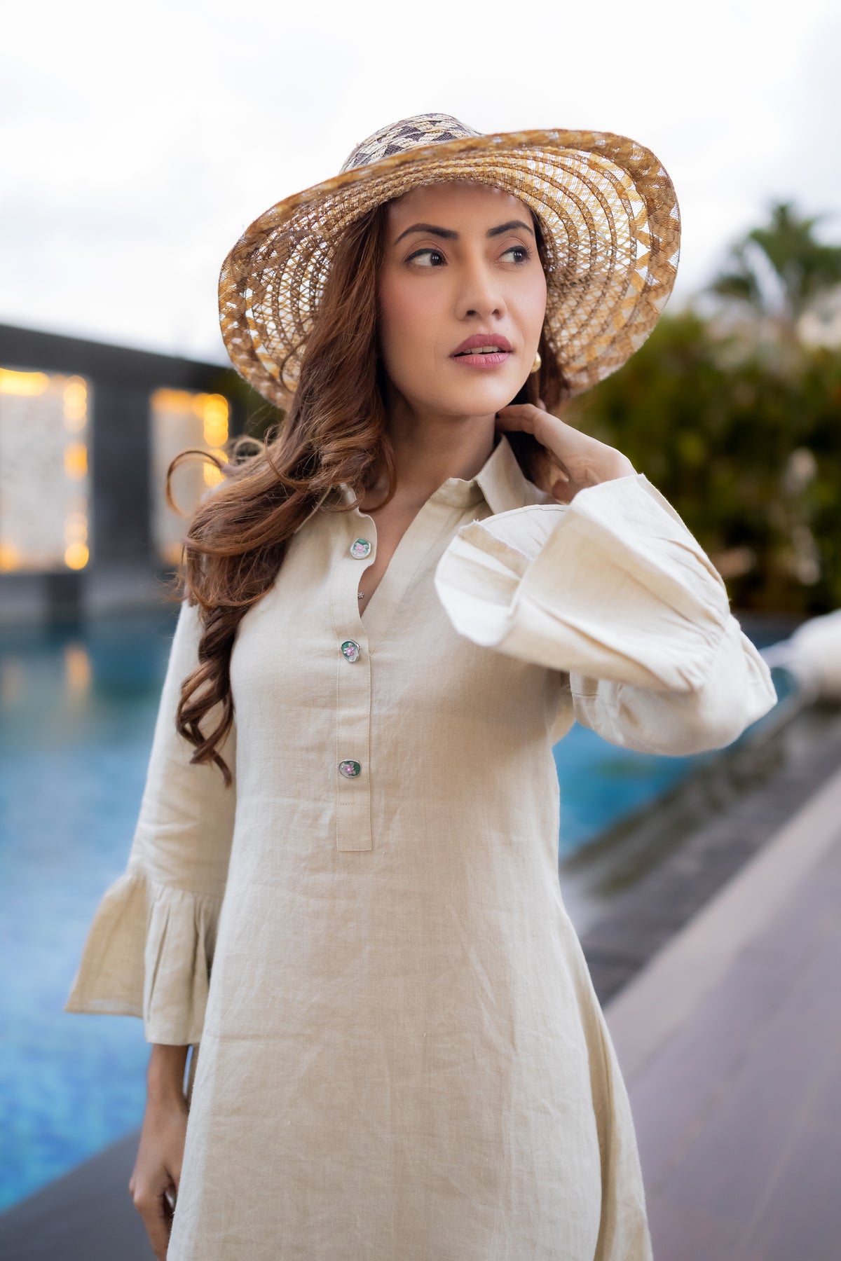 Twirl Linen One Piece