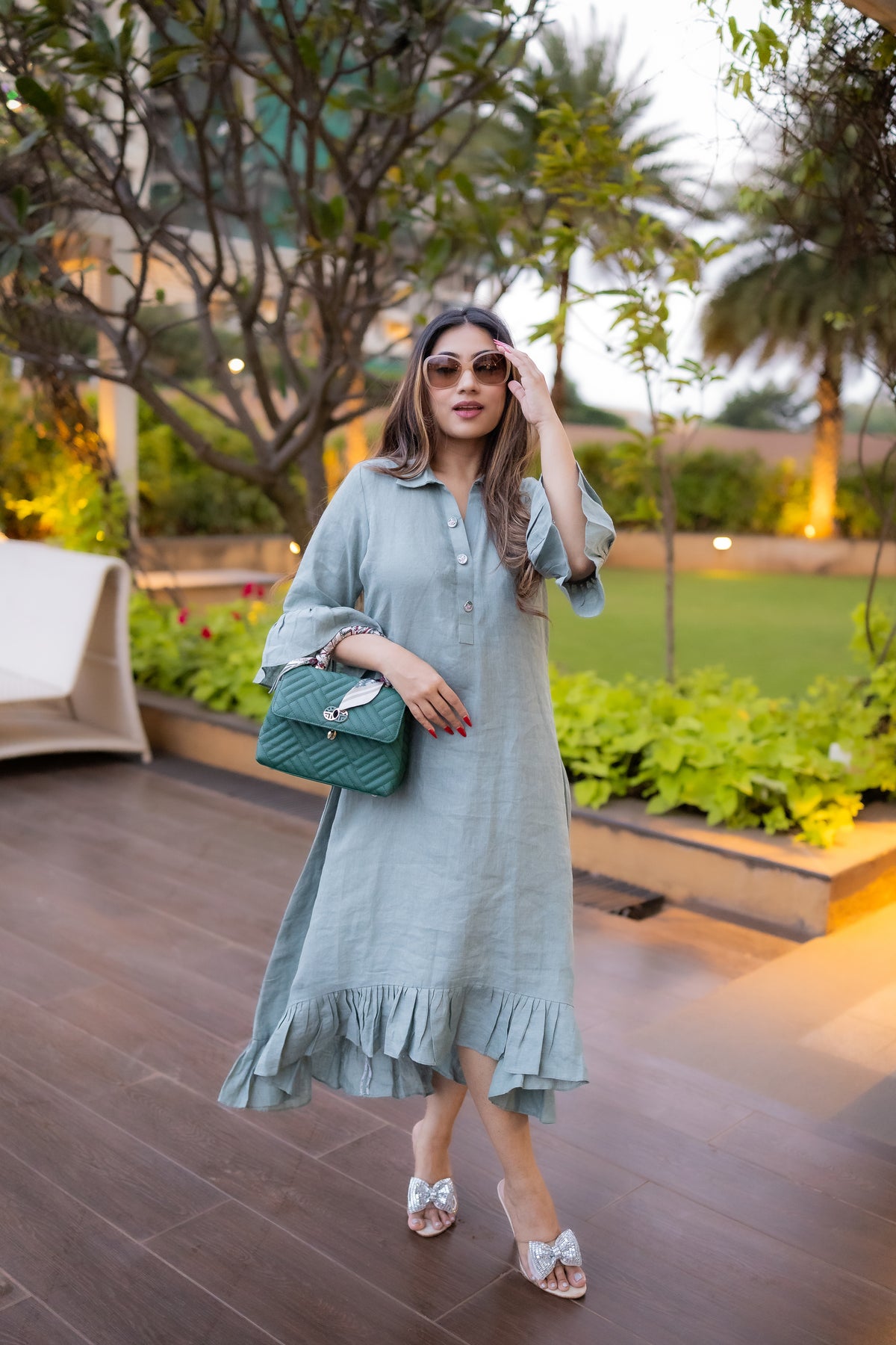 Twirl Linen One Piece