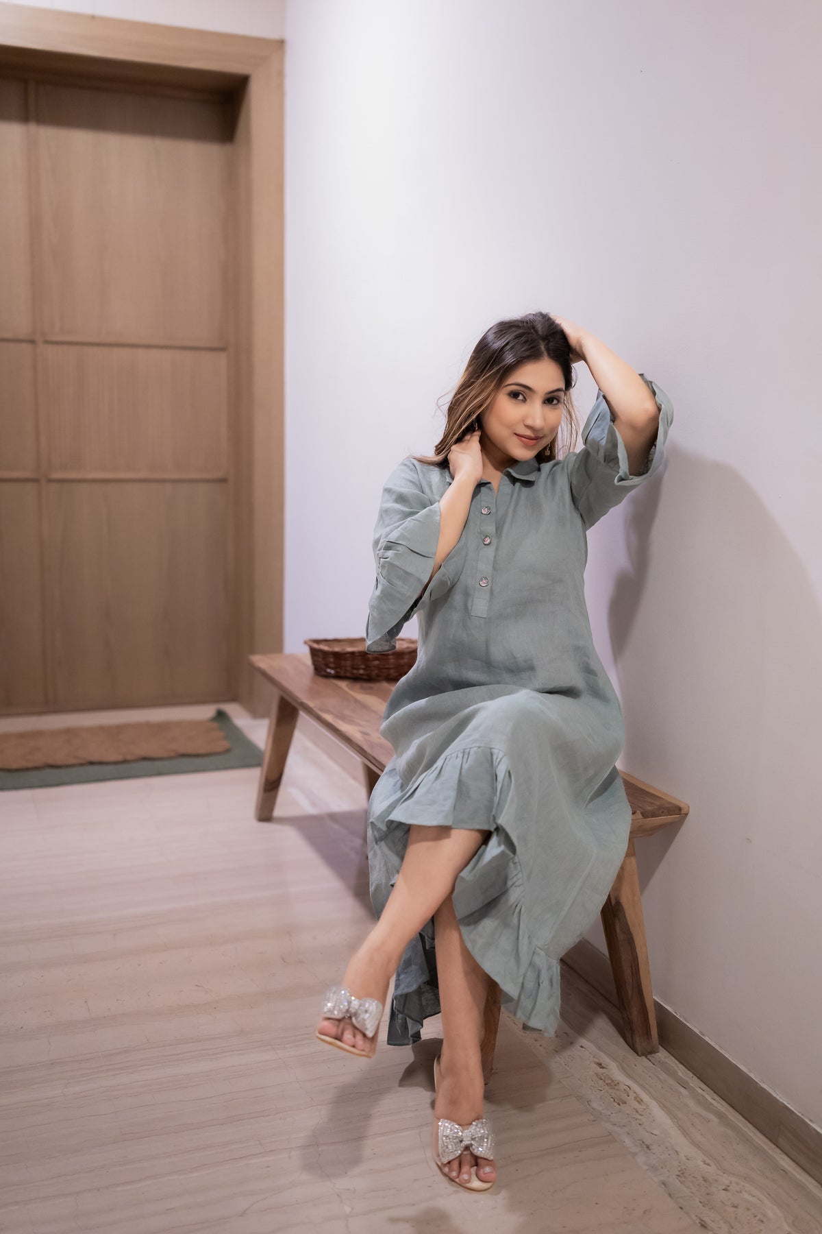 Twirl Linen One Piece