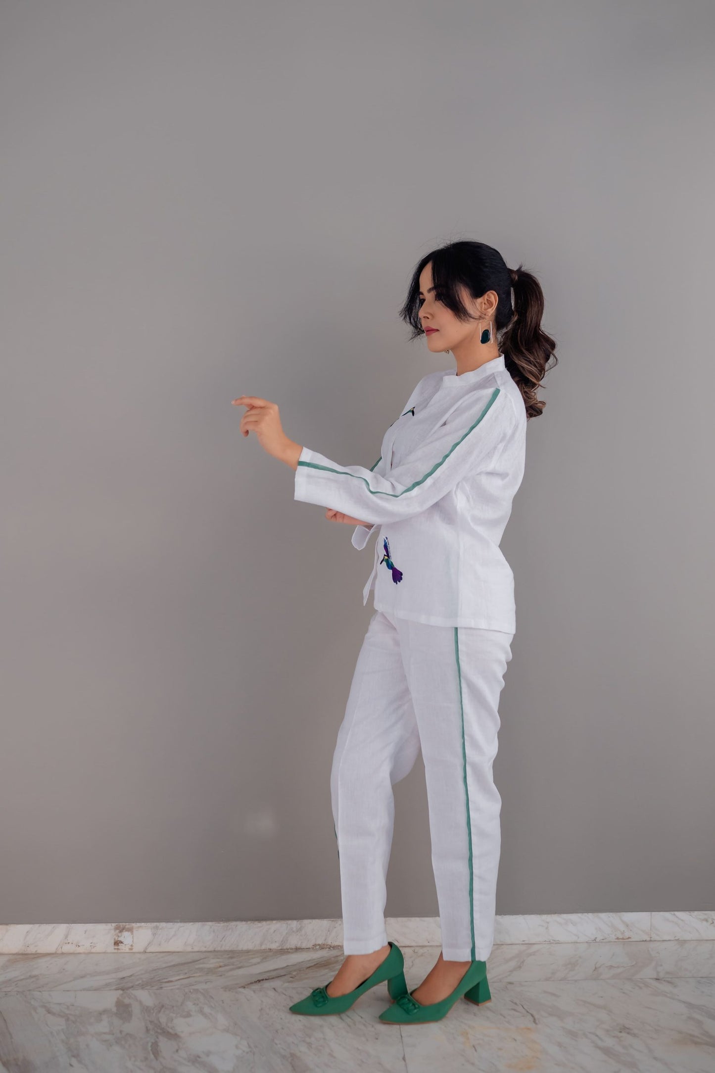 Striped Flamingo Co-ord Set