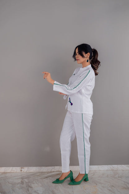 Striped Flamingo Co-ord Set