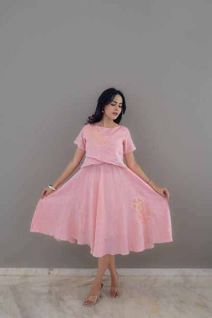 Women’s knee-length floral dress top – everyday wear