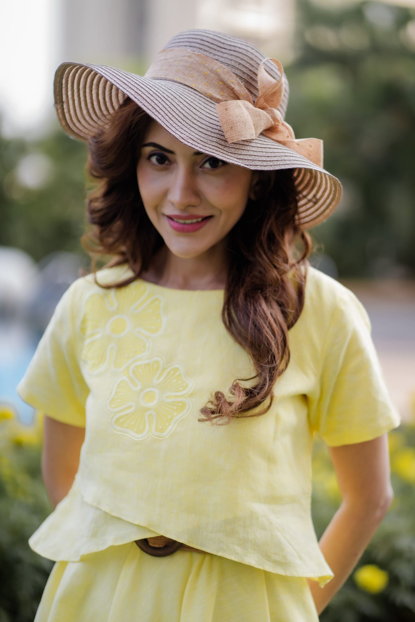 Women’s knee-length floral dress top – everyday wear